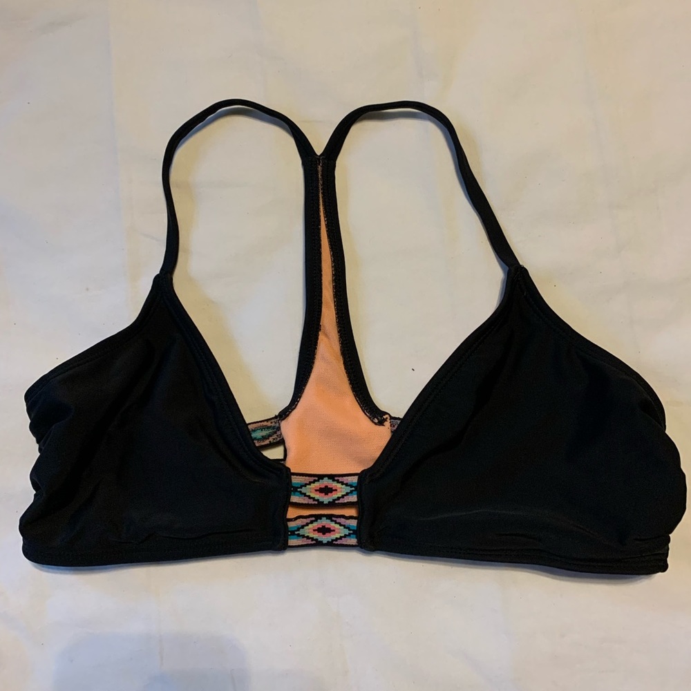 Black medium bathing suit top